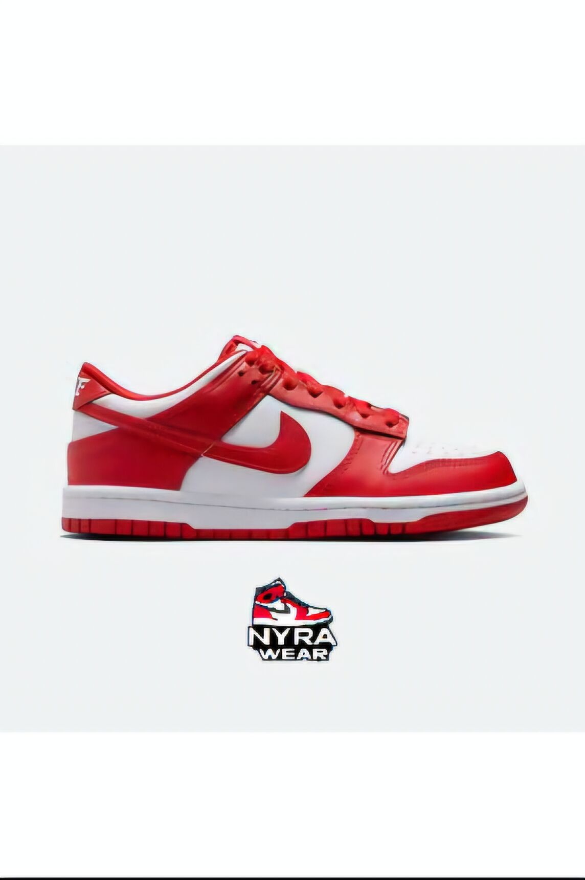 Nike Dunk Low GS - White/University Red